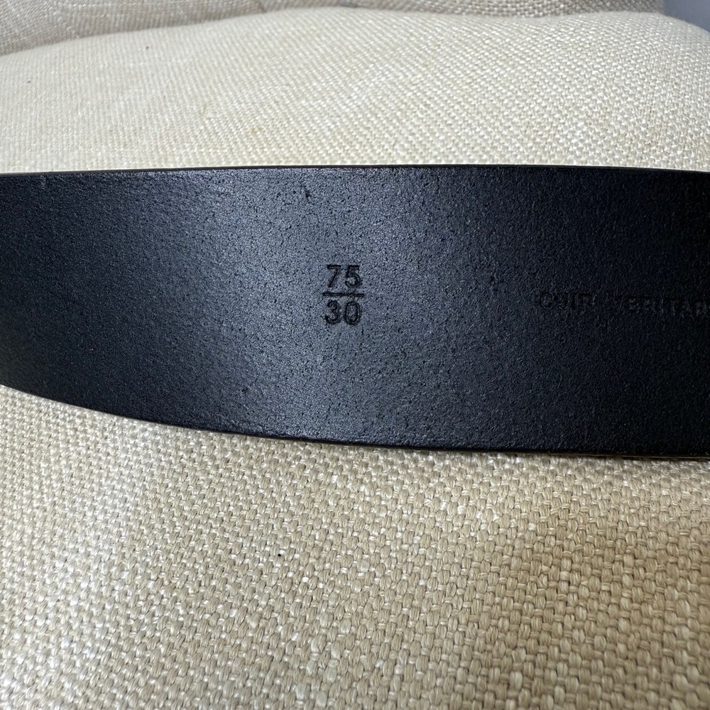 AUTHENTIC CHANEL Black leather lock belt RARE 2002 runway - Picture 10 of 13